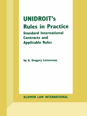 cover image of UNIDROIT's Rules in Practice